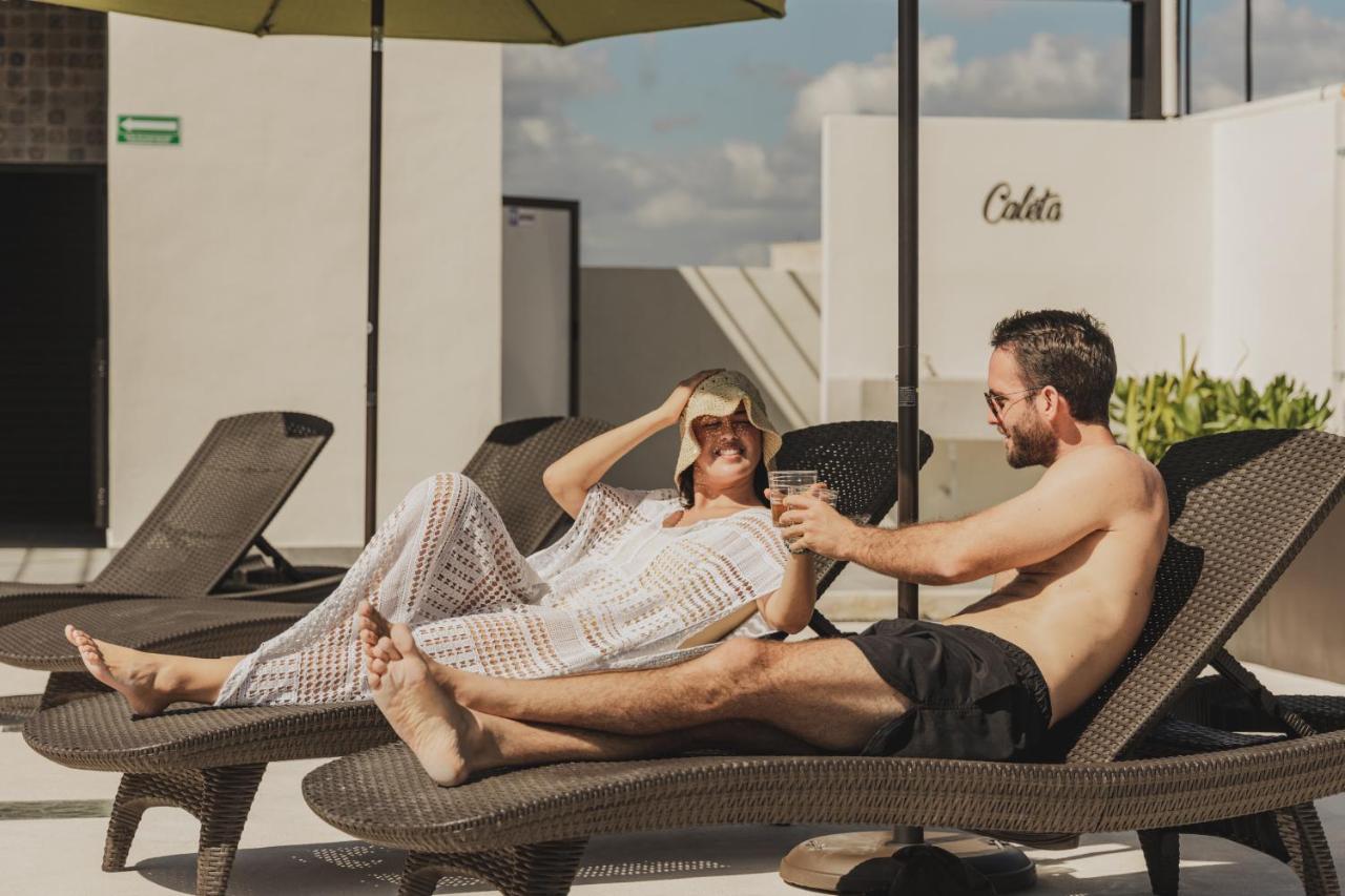 Caleta Hostel Rooftop & Pool Канкун Екстер'єр фото